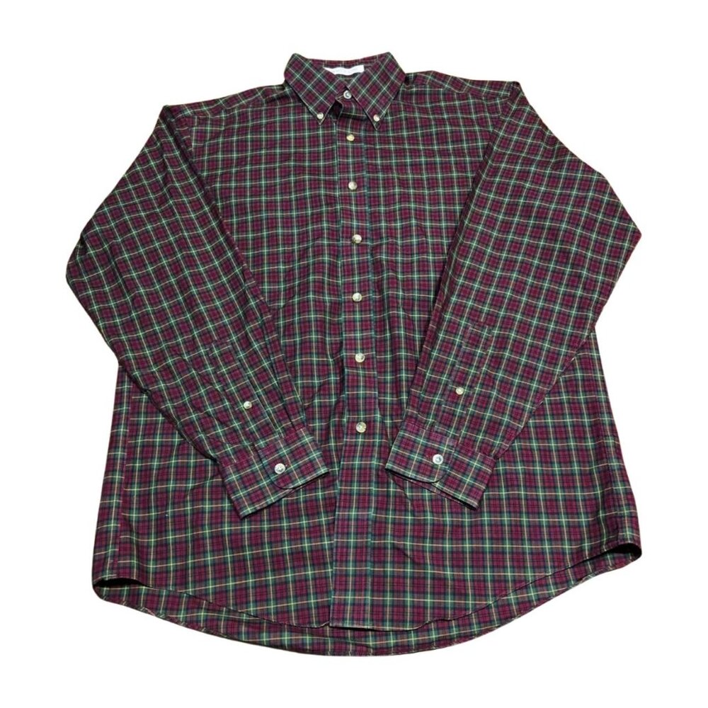 L.L. Bean Shirt's Men's Size Medium Wrinkle Resistant Long Sleeve Button Down
